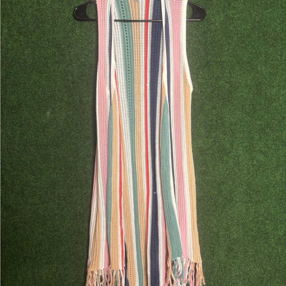 Absolutely Famous Pastel Striped Maxi Dress